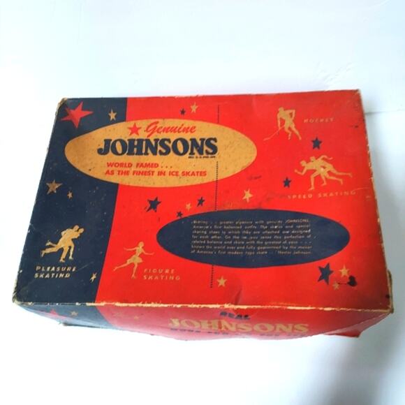 1953 Johnsons Figure Ice Skates in Original Box Womans size 6 - Picture 9 of 13
